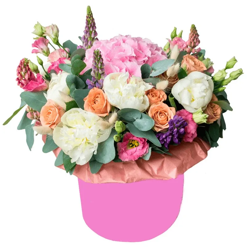 Цветы в коробке «Родной край»